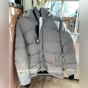 STILL AVAILABLE - Aritzia Original Super Puff in Silver